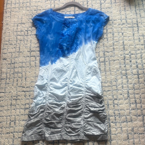 XCVI Blue and Gray Gradient Mini Dress - Picture 1 of 3